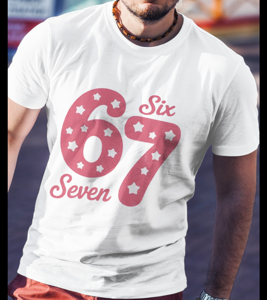 Six Seven 67 Pink Stars T-Shirt