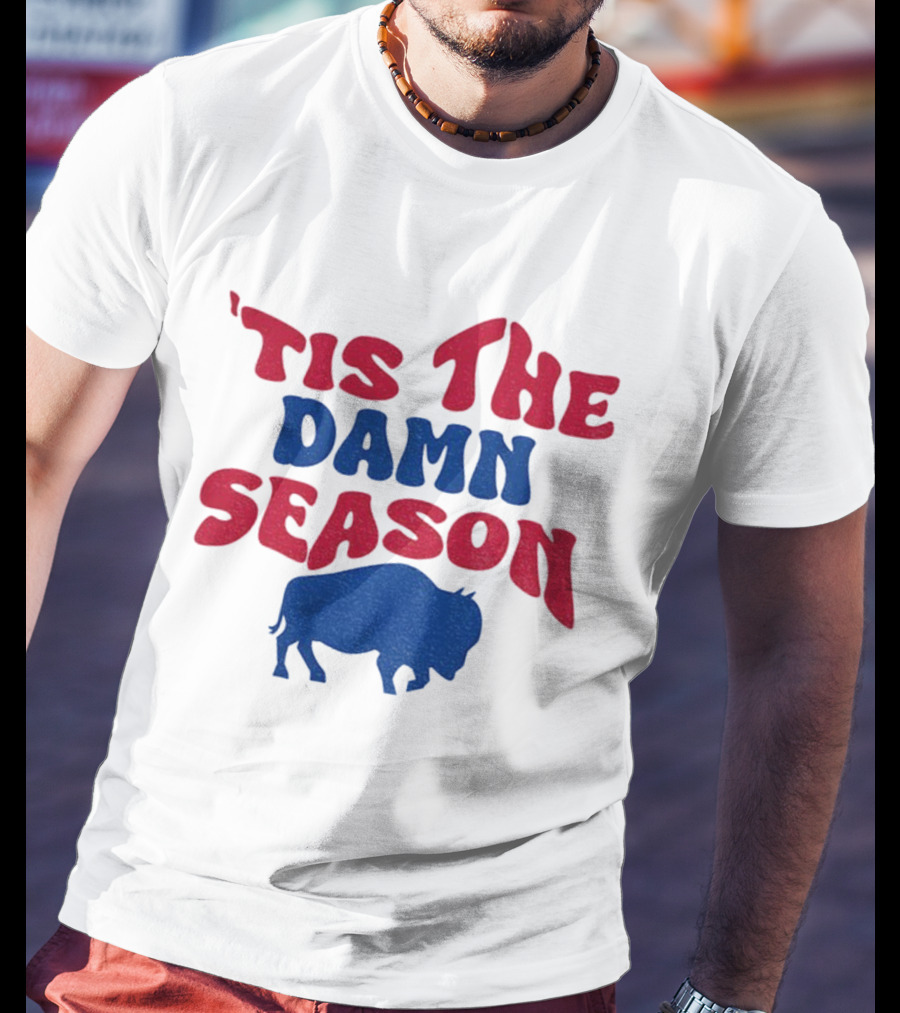 Tis The Damn Season Buffalo Bills NFL 1973 2025 Merry Christmas T-Shirt