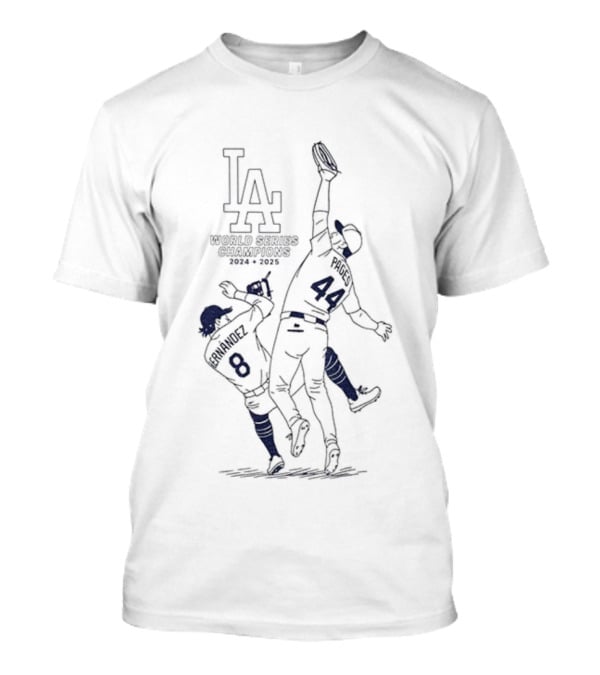 LA Dodgers 2025 World Series Champions Hernandez Amazing Catch T-Shirt