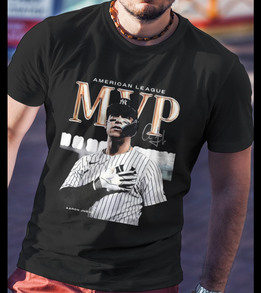 Aaron Judge MVP New York Yankees American League Signature T-Shirt
