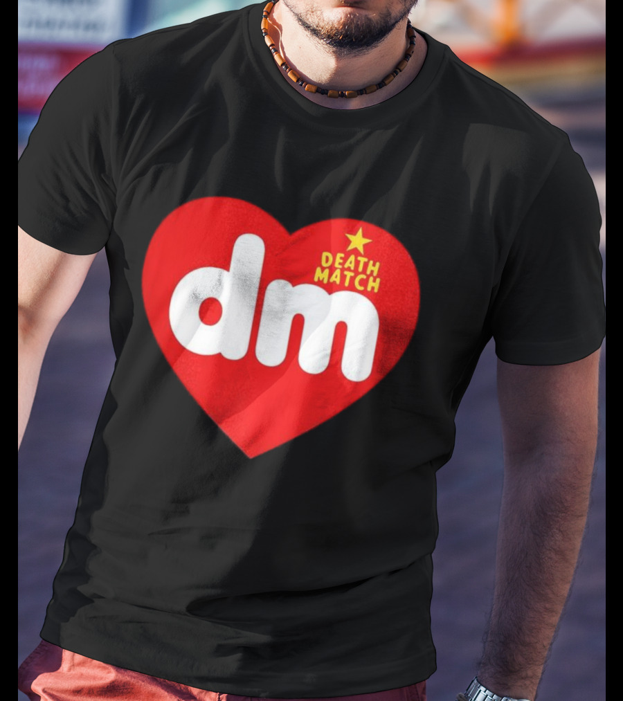 DM DeathMatch Heart Beanbag Bear T-Shirt