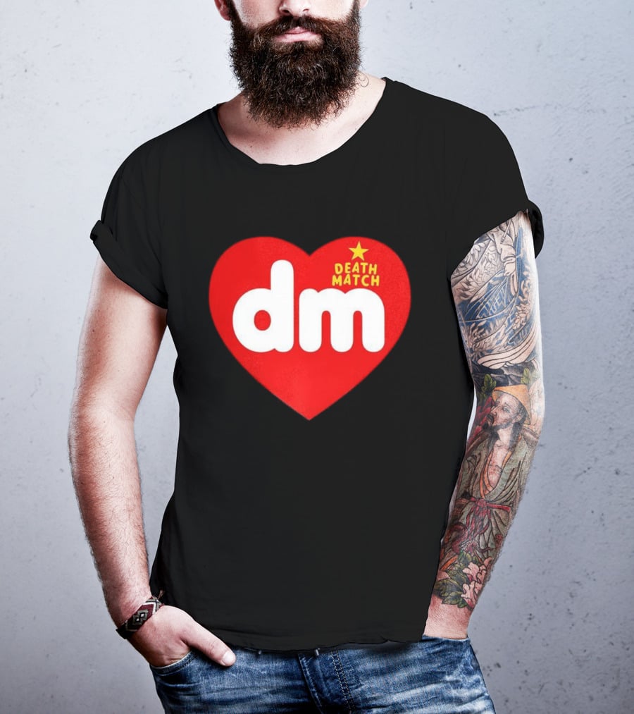 DM DeathMatch Heart Beanbag Bear T-Shirt