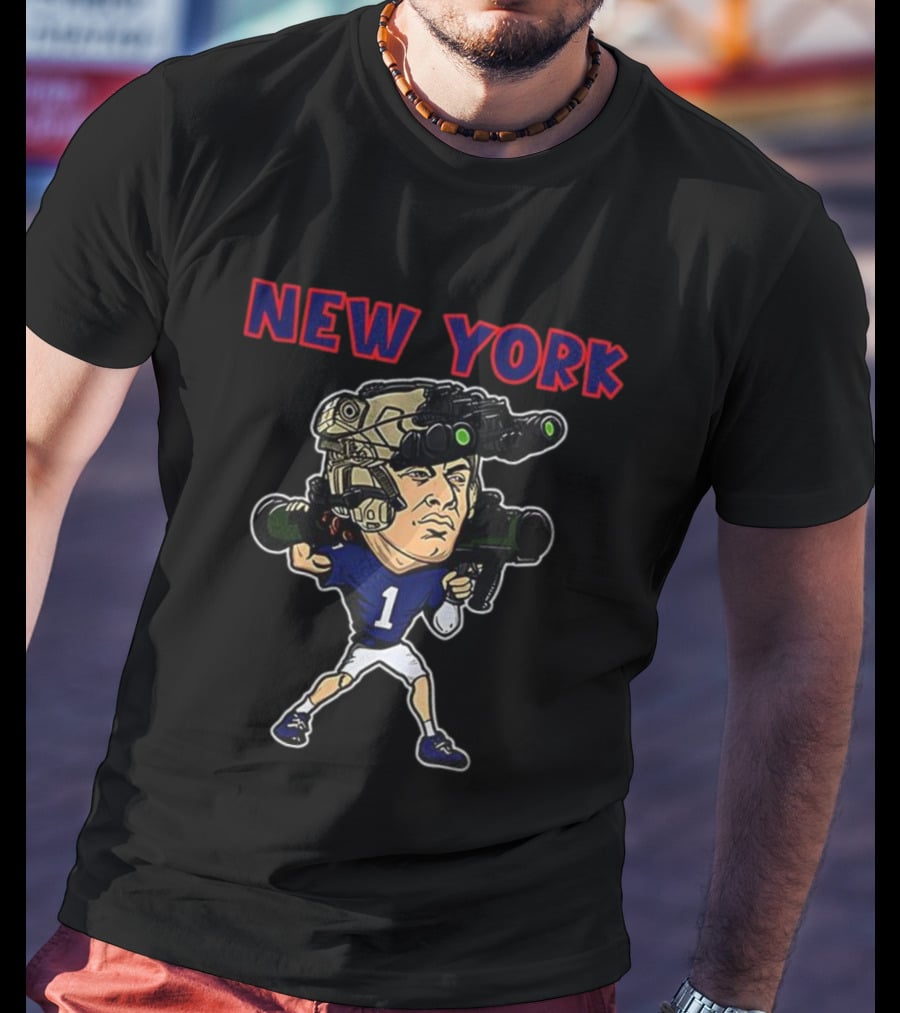 Jaxson Dart New York Giants Soldier Football Player T-Shirt