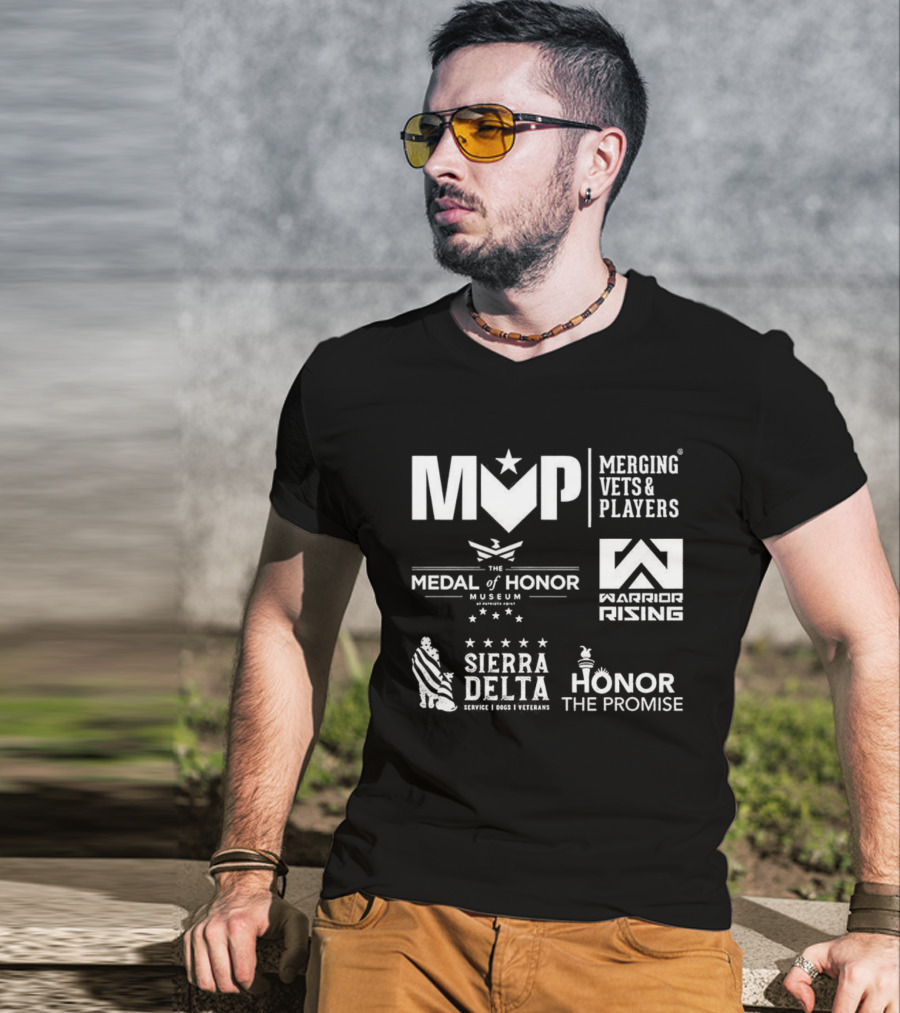 Merging Vets And Players Medal Of Honor Museum Warrior Rising Sierra Delta Honor The Promise T-Shirt