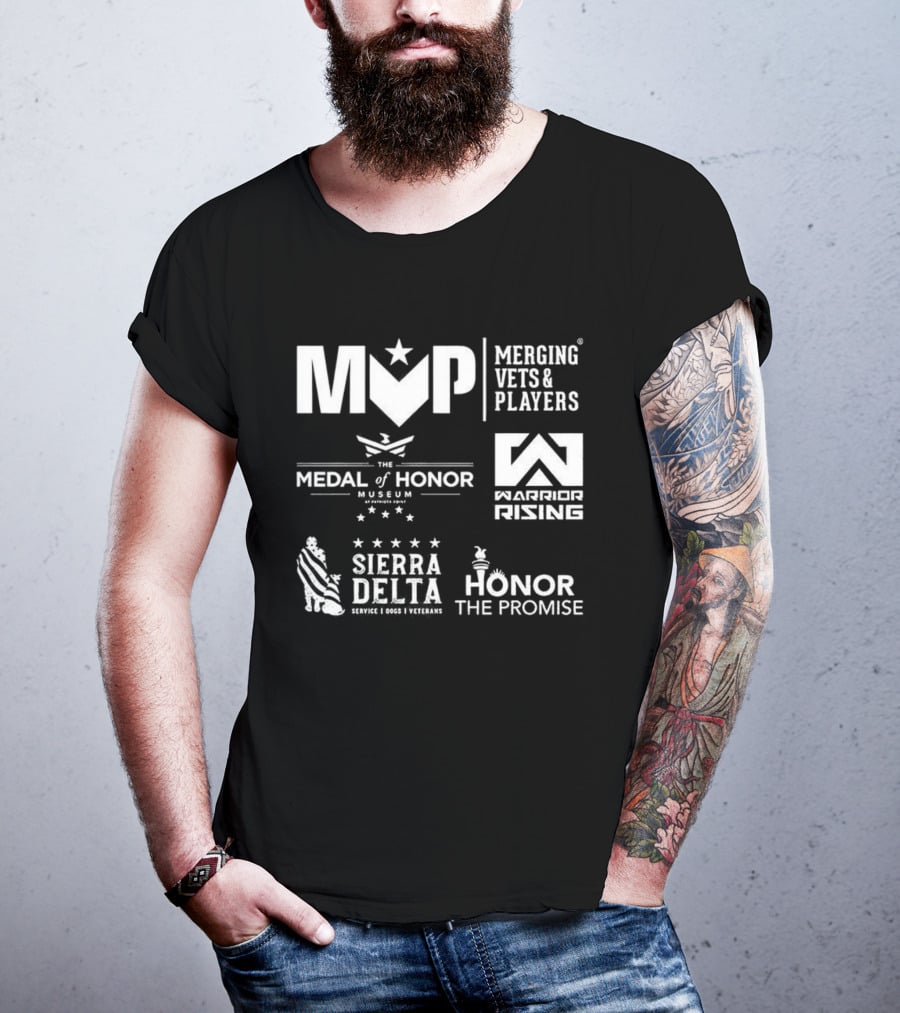 Merging Vets And Players Medal Of Honor Museum Warrior Rising Sierra Delta Honor The Promise T-Shirt