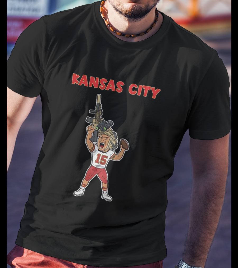 Patrick Mahomes Kansas City Chiefs Soldier Football T-Shirt