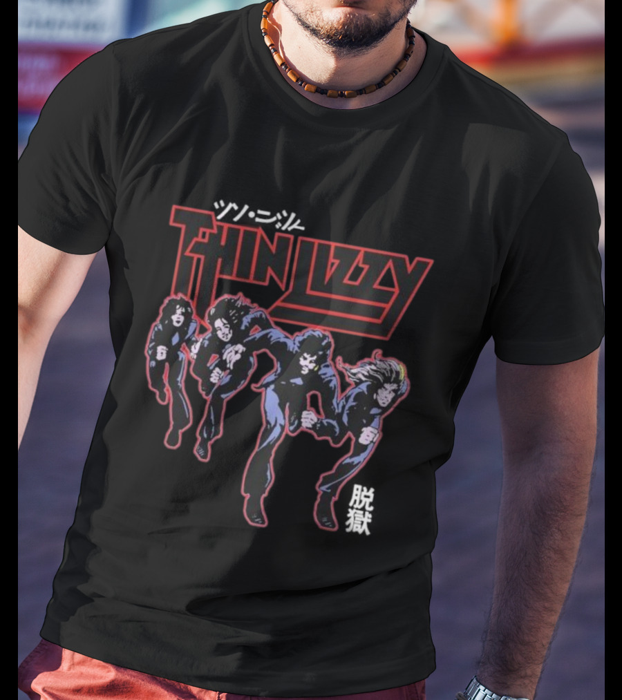 Thin Lizzy Jailbreak Explosion Band Album Art T-Shirt