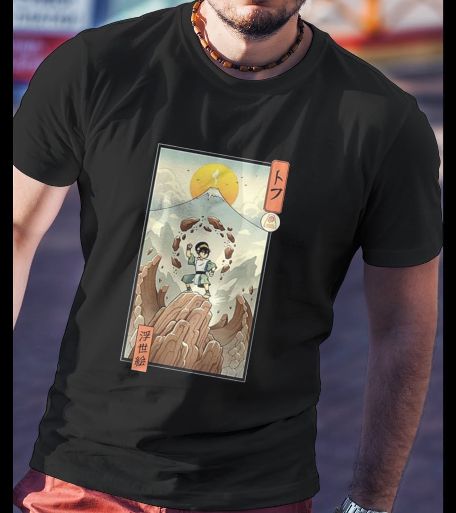 Toph Earth Nomad Ukiyo-e Japanese Style Avatar The Last Airbender T-Shirt