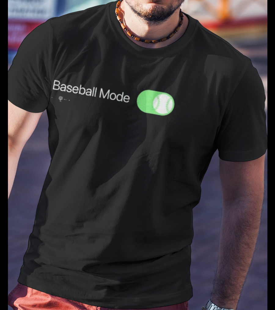Baseball Mode Switch On With Ball Icon T-Shirt
