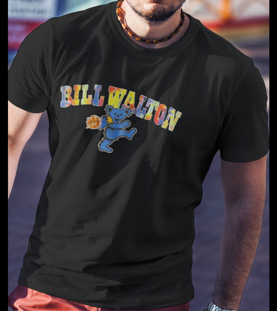 Bill Walton Grateful Bear Tie Dye Basketball UCLA Bruins T-Shirt