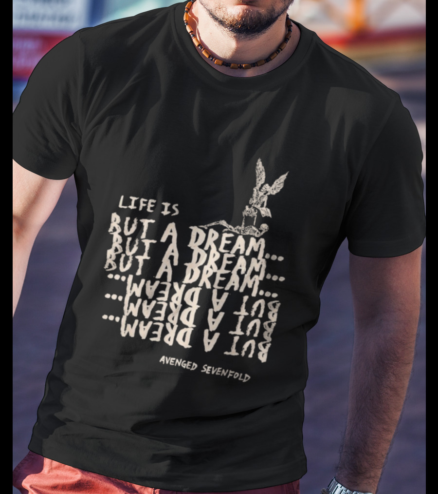 Avenged Sevenfold Life Is But A Dream Skeleton Reflection T-Shirt