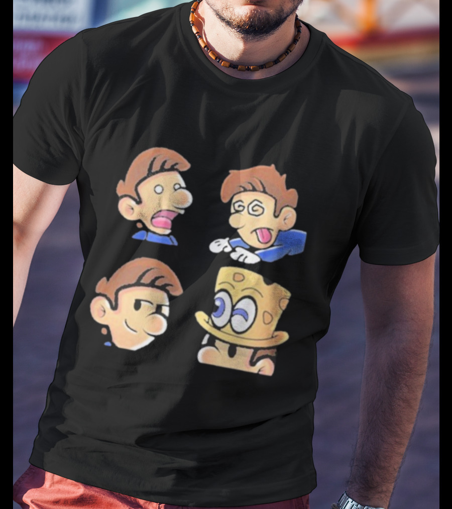 Dave The Many Faces Cartoon Expressions DGR Hat T-Shirt