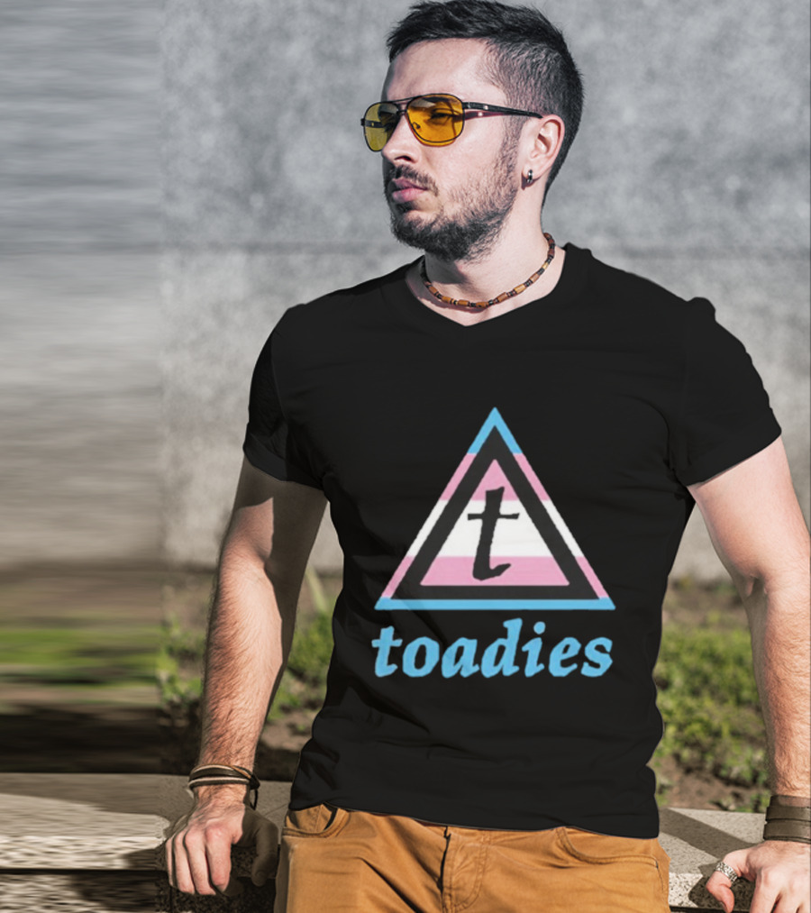 Toadies Trans Flag Triangle Pattern T-Shirt