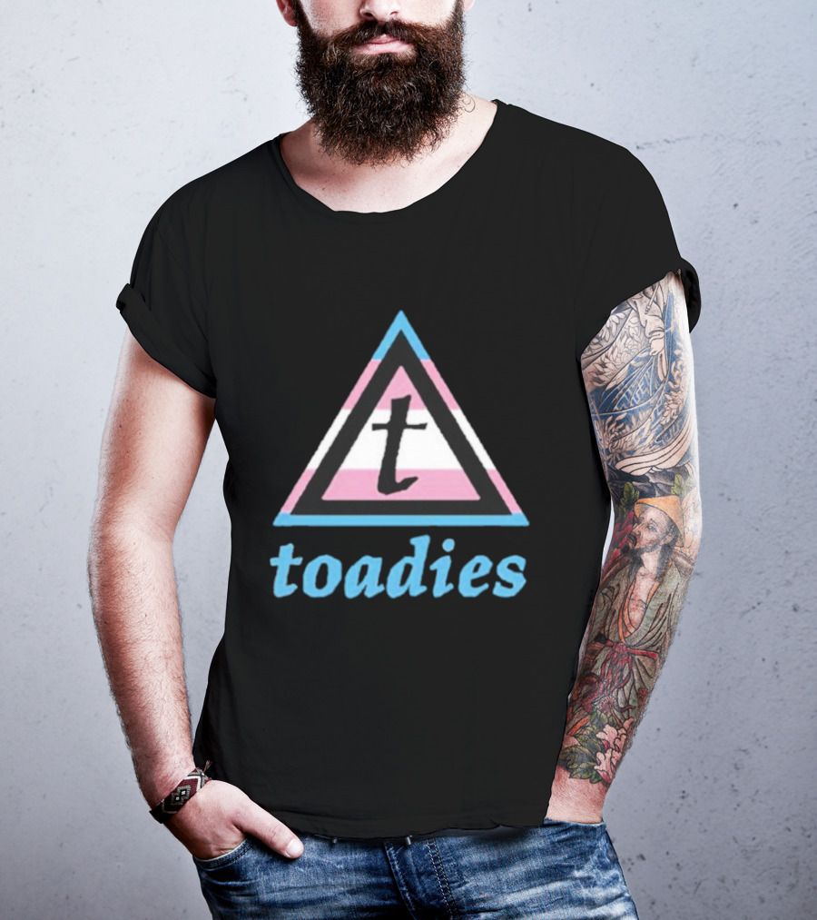 Toadies Trans Flag Triangle Pattern T-Shirt