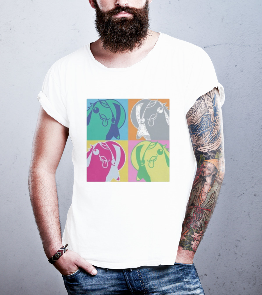 Bird650 Derp Colorful Pop Art Quad T-Shirt