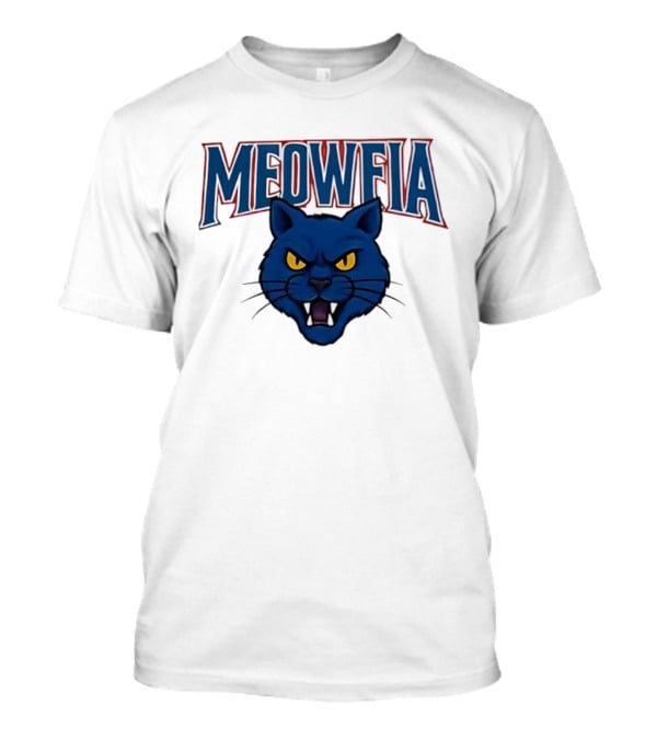 Meowfia Buffalo Bills Big Head Cat Parody T-Shirt