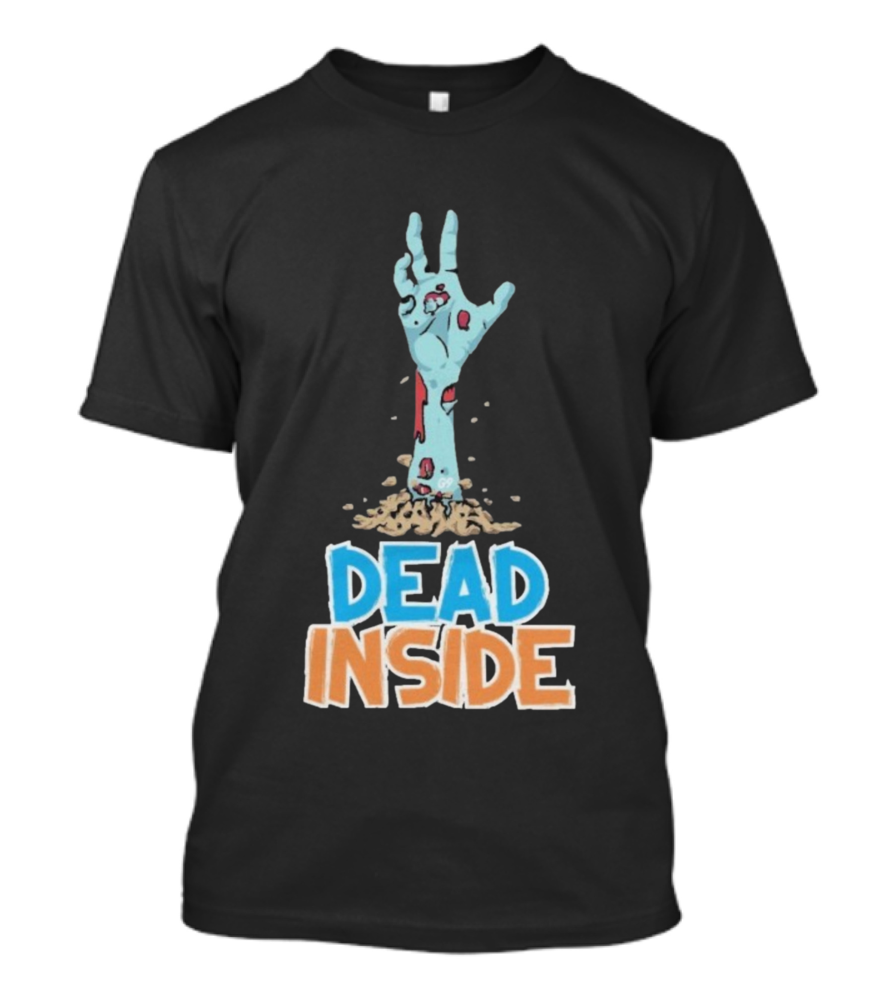 Zombie Hand Rising Dead Inside Halloween T-Shirt