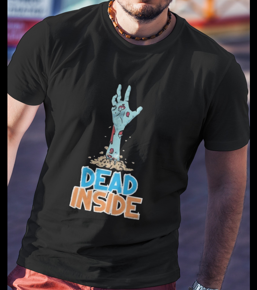 Zombie Hand Rising Dead Inside Halloween T-Shirt