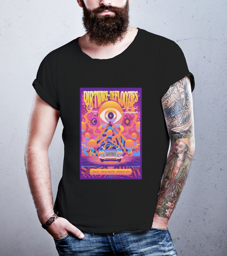 Dirtwire The Floozies UC Theatre Berkeley California December 6th 2025 Surreal Dream Tour Cosmic Vibrations Honeycomb T-Shirt