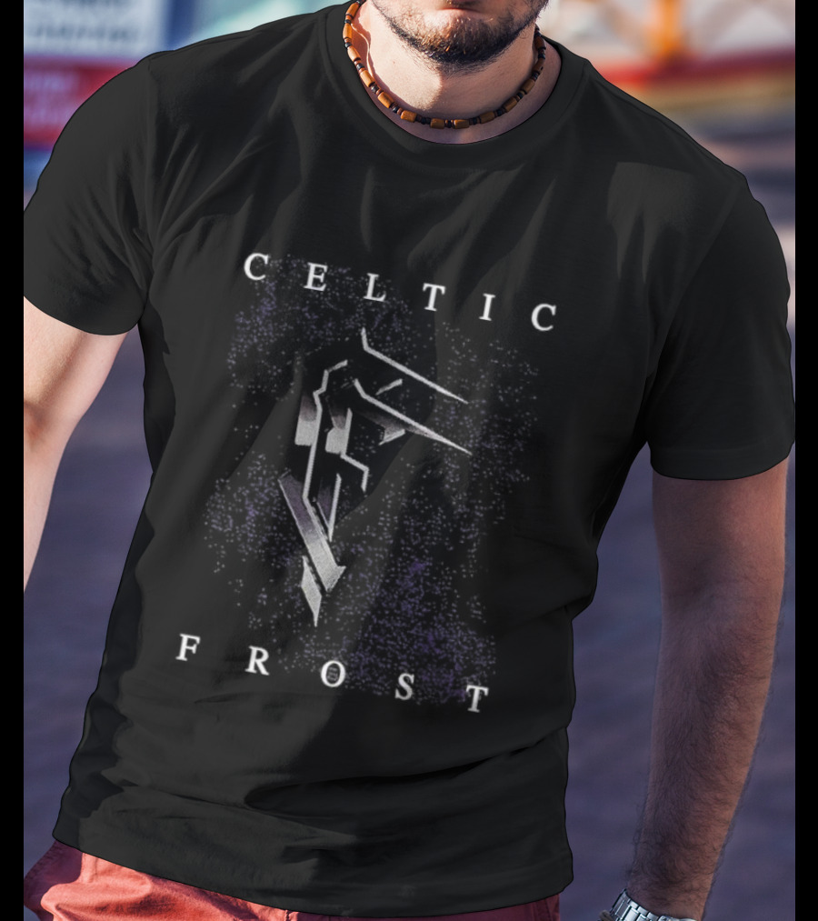 Celtic Frost Heavy Metal Band Symbol Purple Abstract T-Shirt