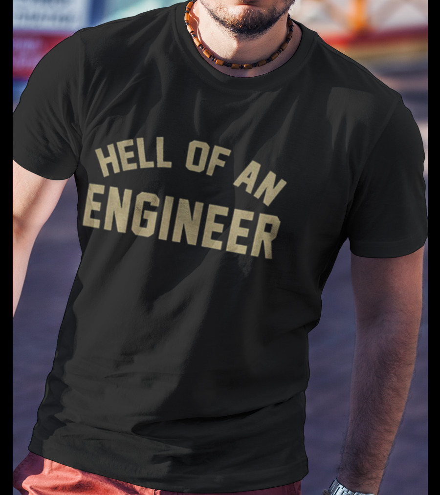 Georgia Tech Hell Of An Engineer Ramblin' Wreck Iconic College Spirit T-Shirt