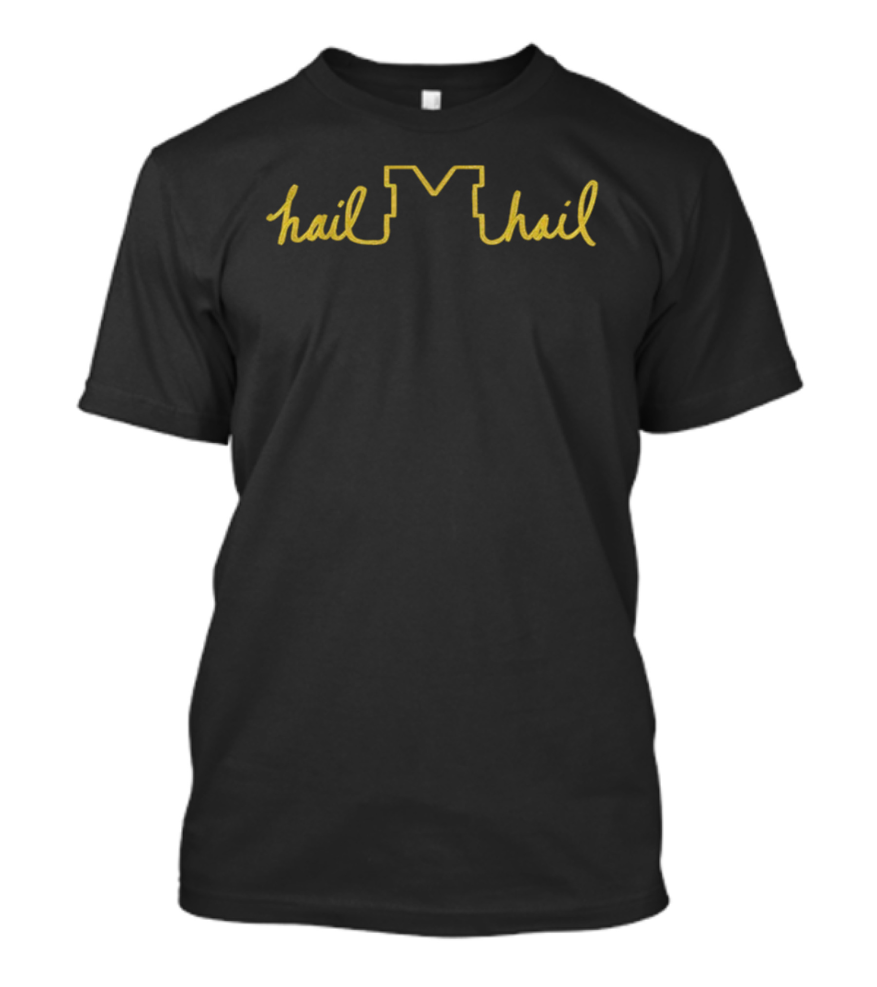 Michigan Wolverines Hail M Hail Football T-Shirt