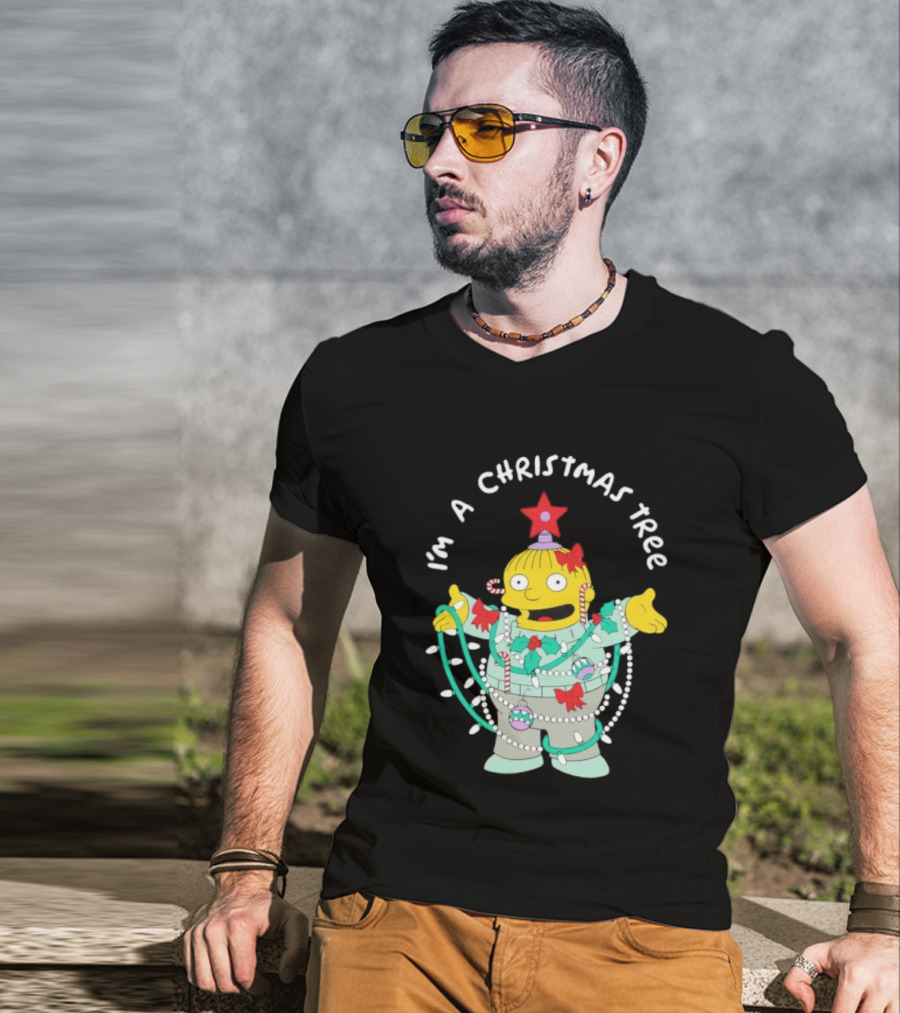 Ralph Wiggum I'm A Christmas Tree Holiday Humor T-Shirt