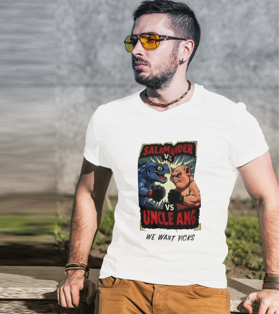 Salamander Vs Uncle Ang Boxing Showdown T-Shirt