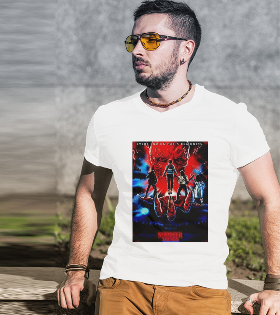 Stranger Things Every Ending Has A Beginning Halloween T-Shirt