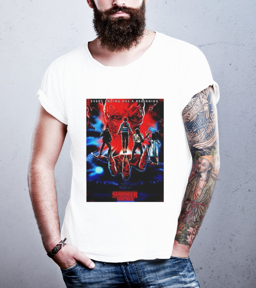 Stranger Things Every Ending Has A Beginning Halloween T-Shirt