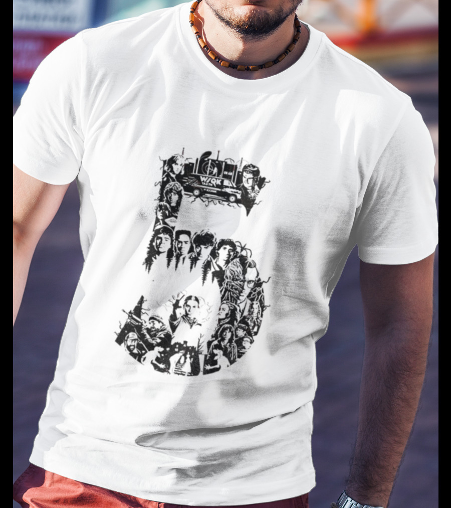 Stranger Things Season 5 Countdown Christmas Holiday WIQK Celebration T-Shirt