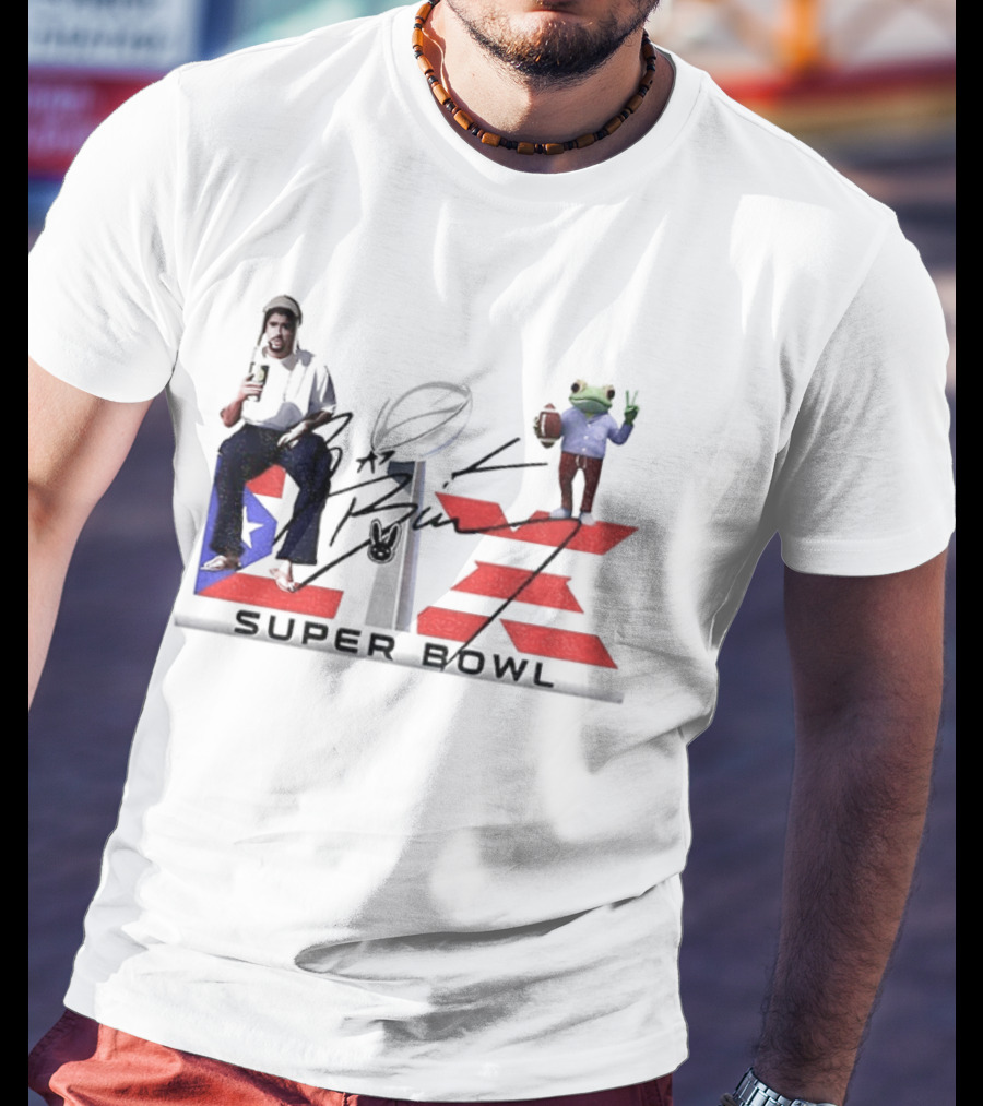 Benito Super Bowl Funny Signature With Frog And Acoustic Guitar T-Shirt