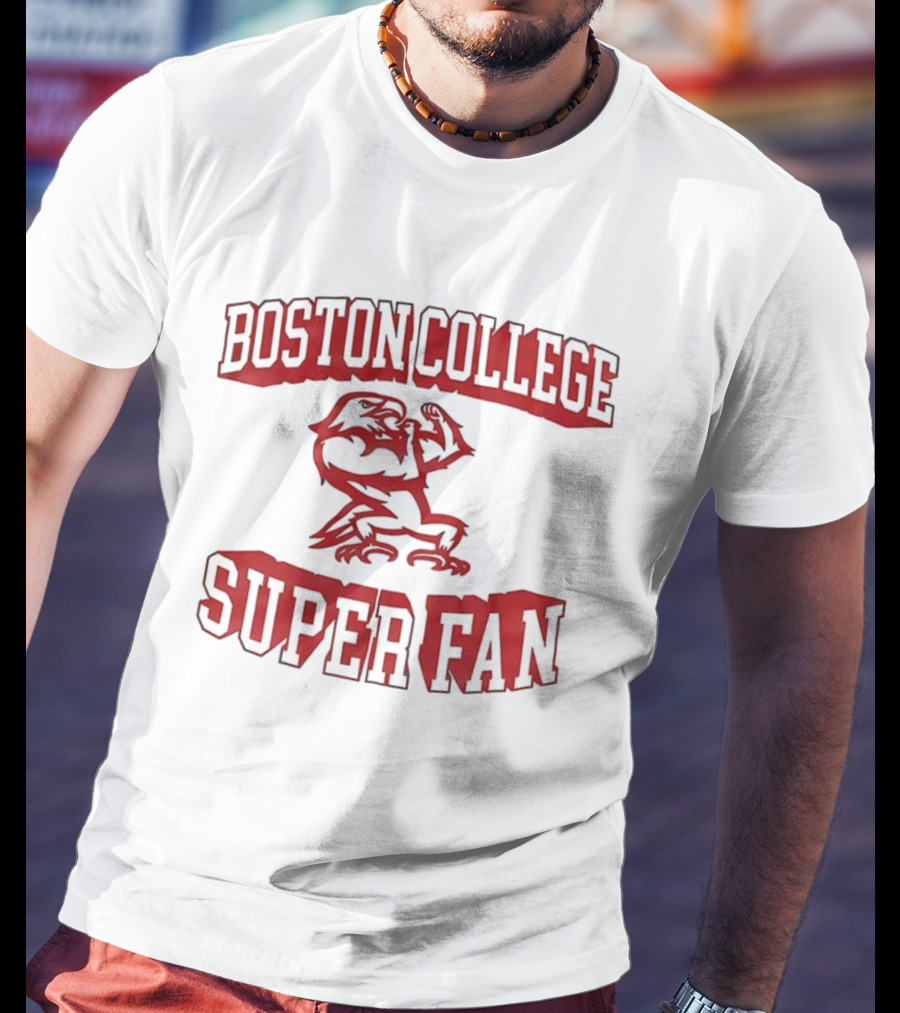 Boston College Eagles Super Fan Fierce Mascot T-Shirt