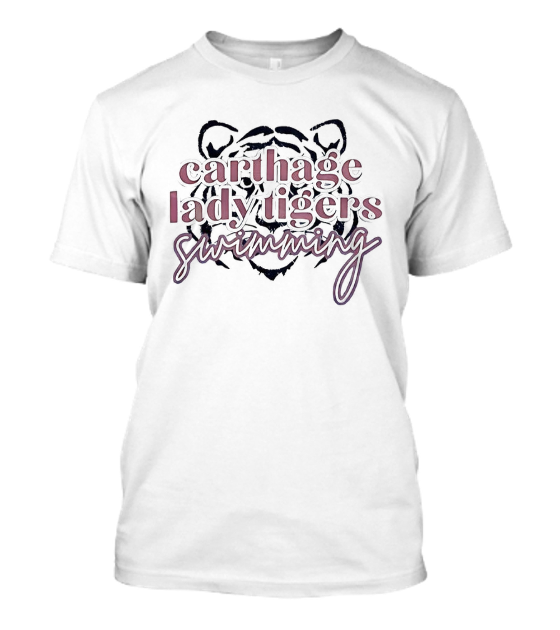 Carthage Lady Tigers Swimming Team Spirit T-Shirt