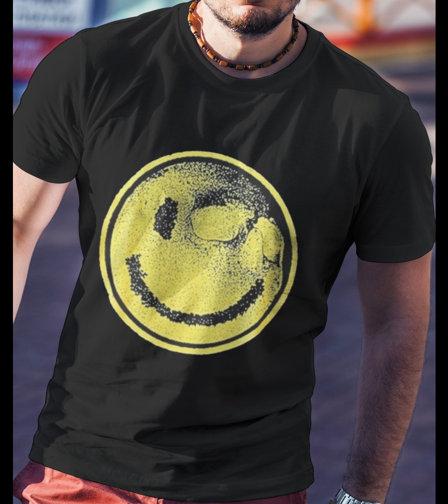 Against Me! Mandatory Happiness Yellow Smiley Face T-Shirt
