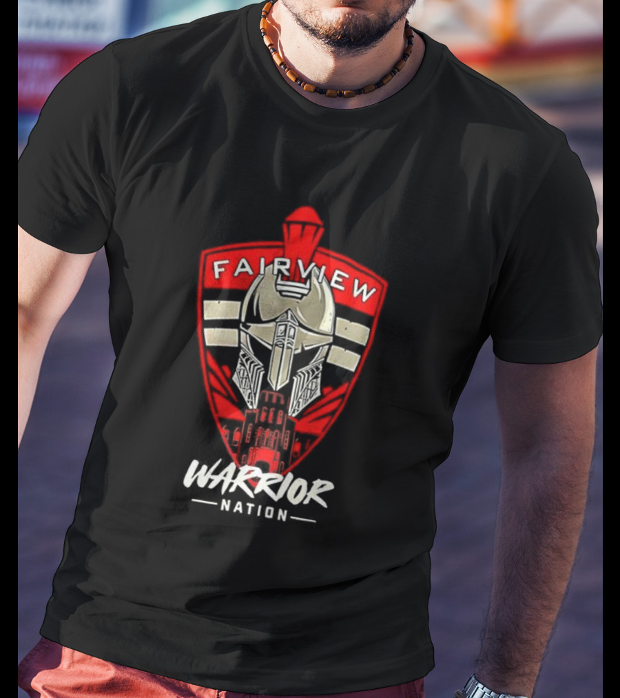 Fairview Warrior Nation Spartan Helmet Emblem T-Shirt