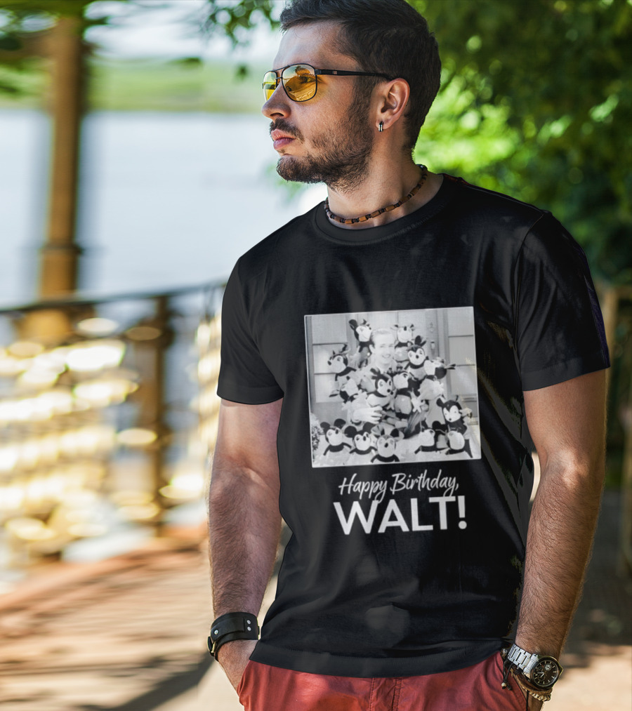 Happy Birthday Walt Disney Mickey Mouse Celebration T-Shirt