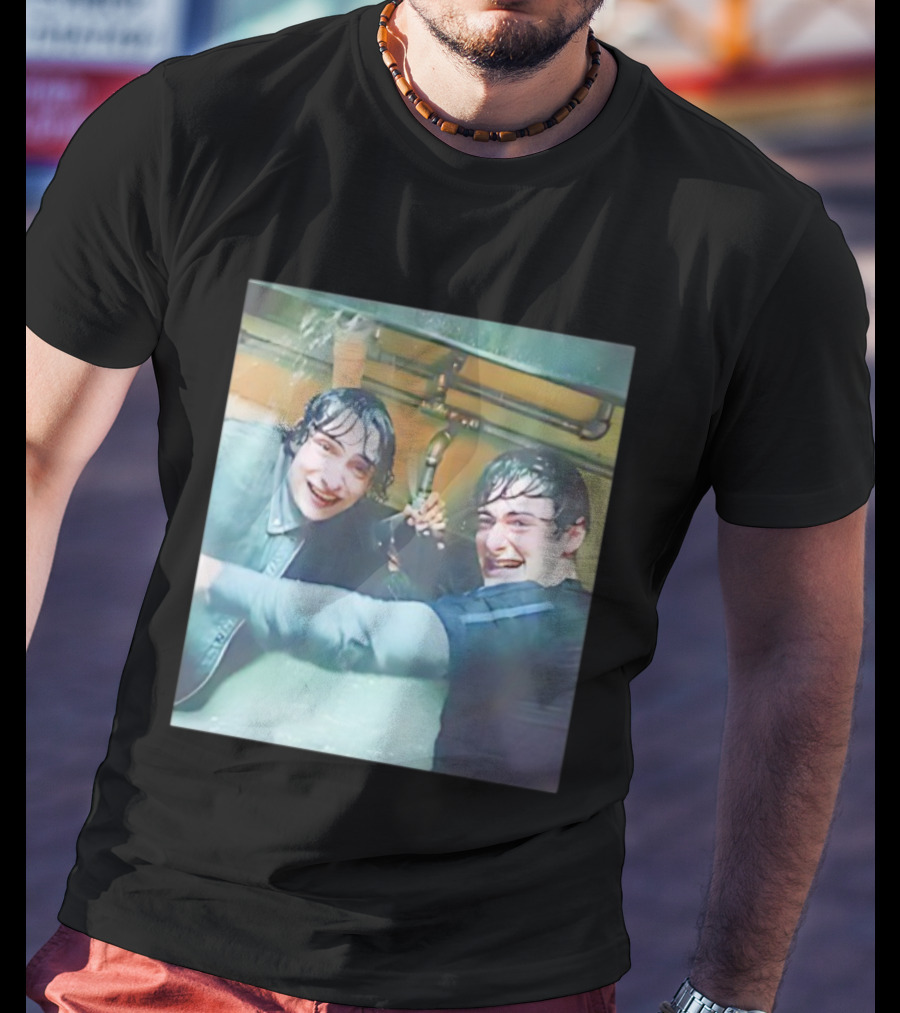 Mr Whatsit Will And Mike Stranger Things Photo Funny Wet Sink Scene T-Shirt