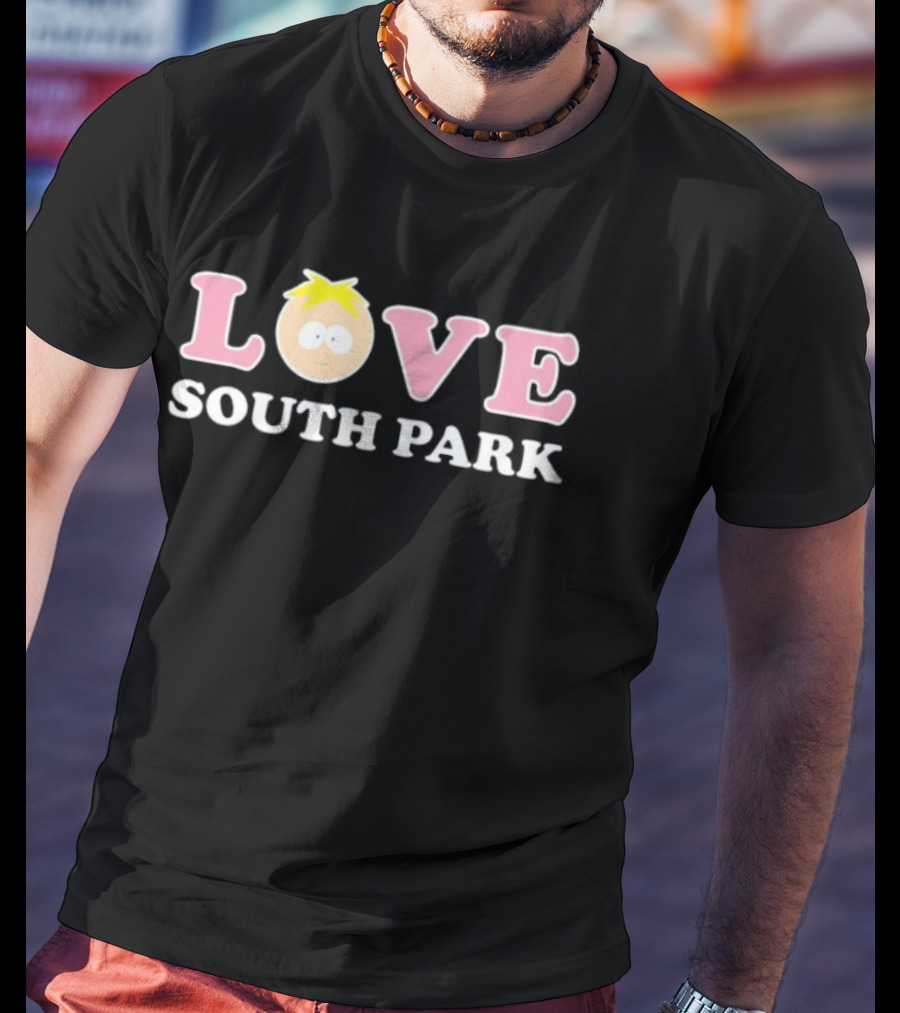 LOVE South Park Butters Head In Letter "O T-Shirt