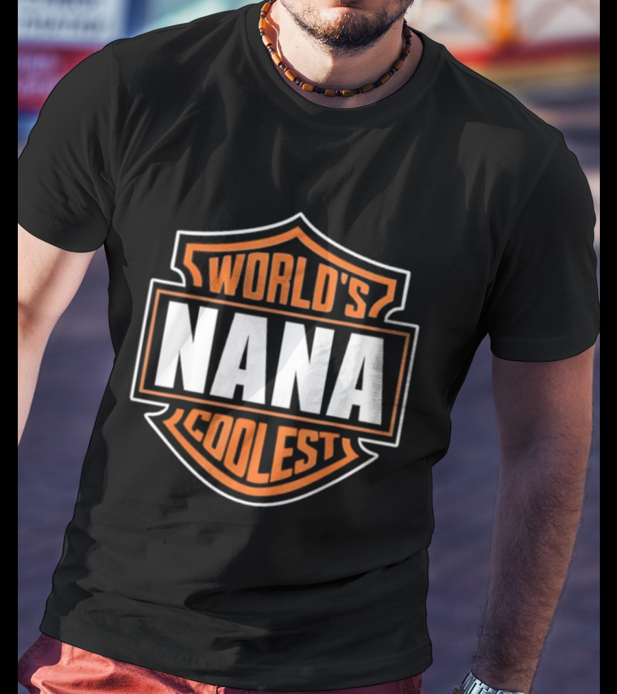 World’s Coolest Nana Matching Family Reunion Emblem T-Shirt