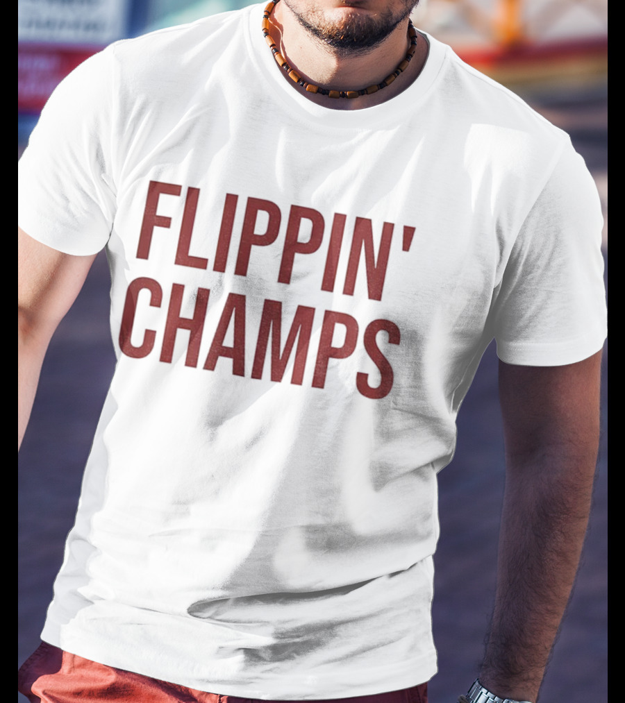 Indiana Hoosiers Flippin’ Champs Fernando Mendoza NCAA Football T-Shirt