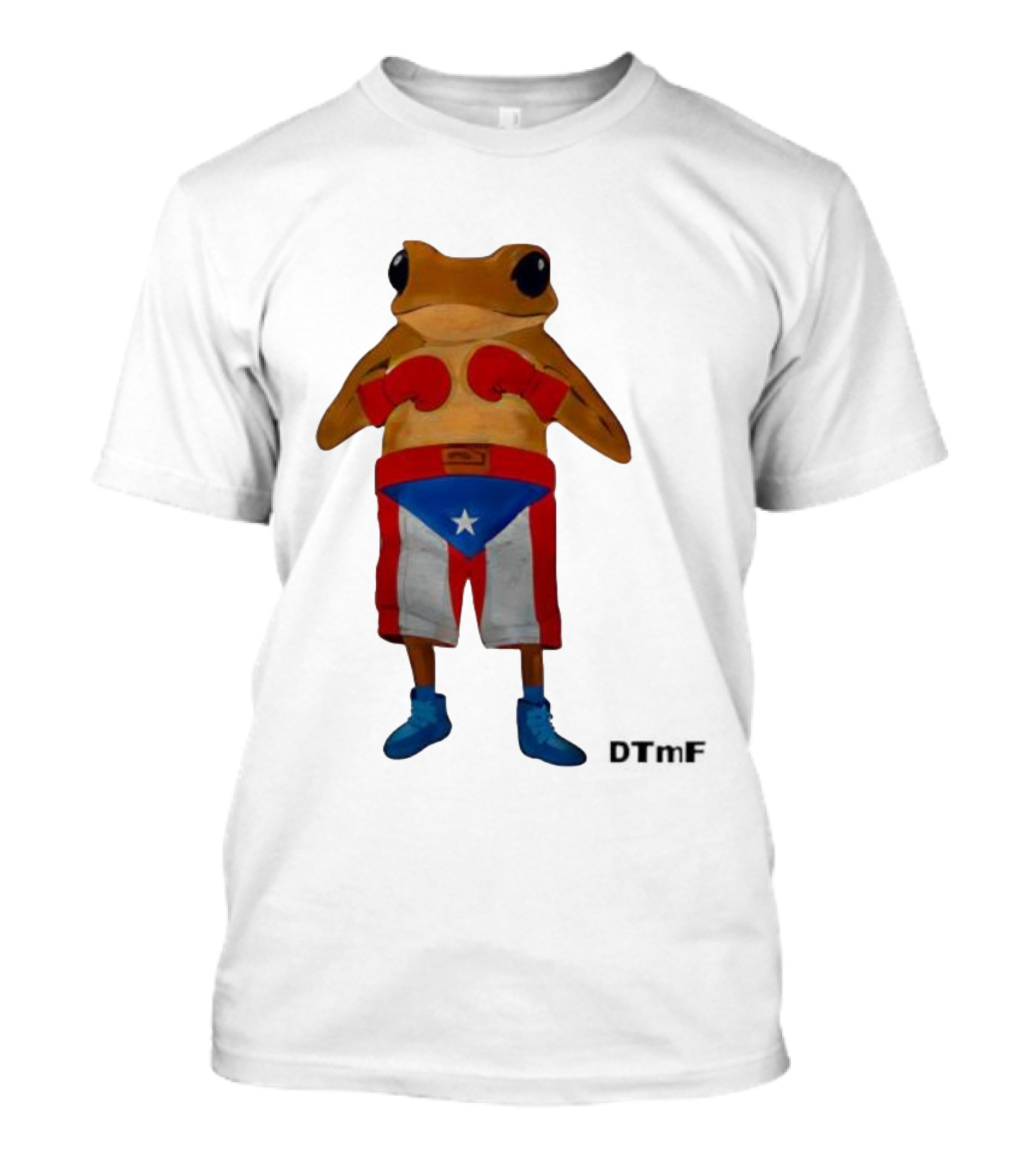 DTMF Concho Boxing Puerto Rican Boxing Frog Bad Bunny's 2025 World Tour T-Shirt