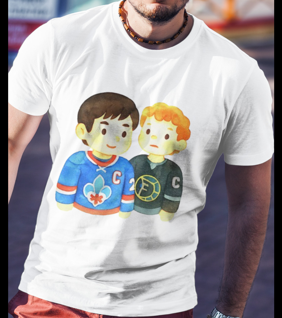 Ilya Rozanov Shane Hollander Chibi Hockey Rivalry Fan Art T-Shirt