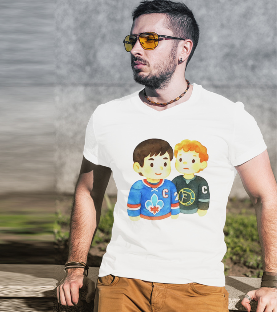Ilya Rozanov Shane Hollander Chibi Hockey Rivalry Fan Art T-Shirt