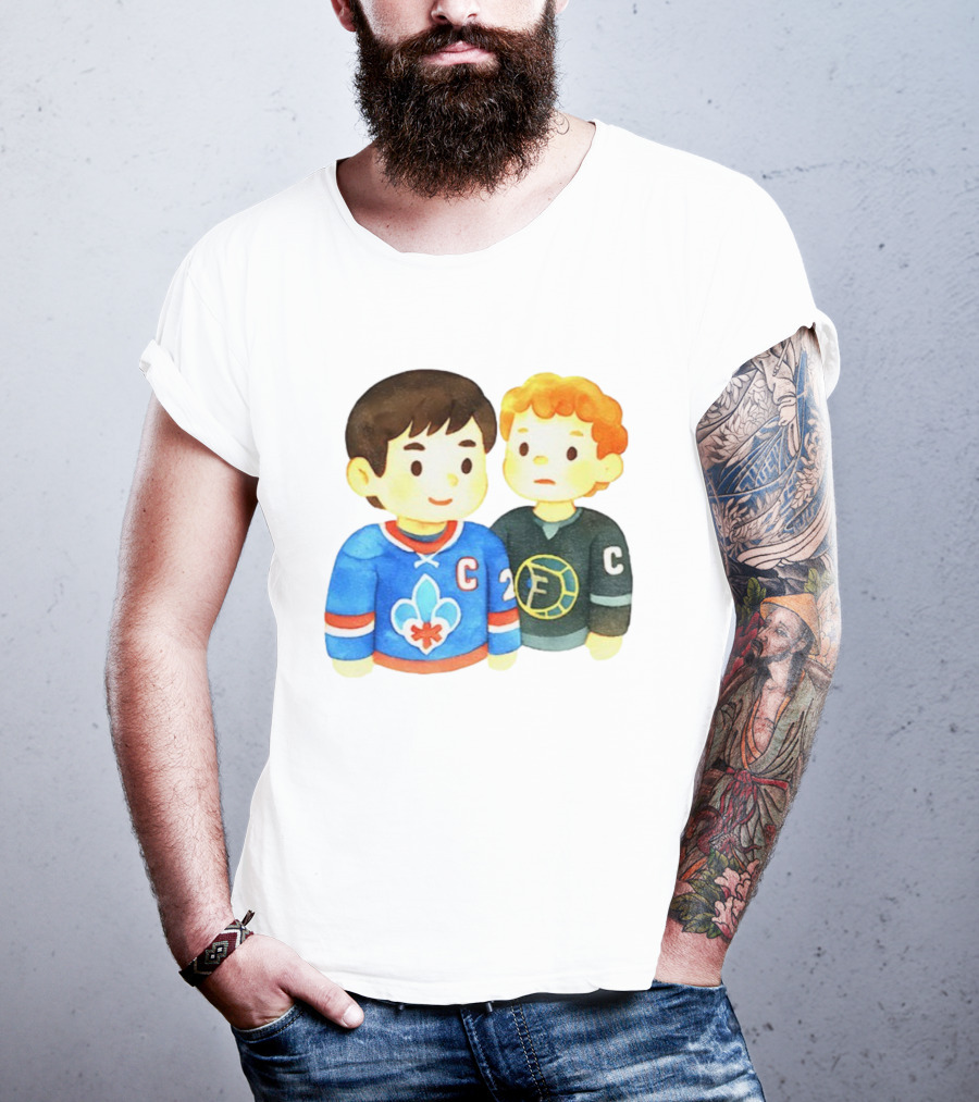 Ilya Rozanov Shane Hollander Chibi Hockey Rivalry Fan Art T-Shirt