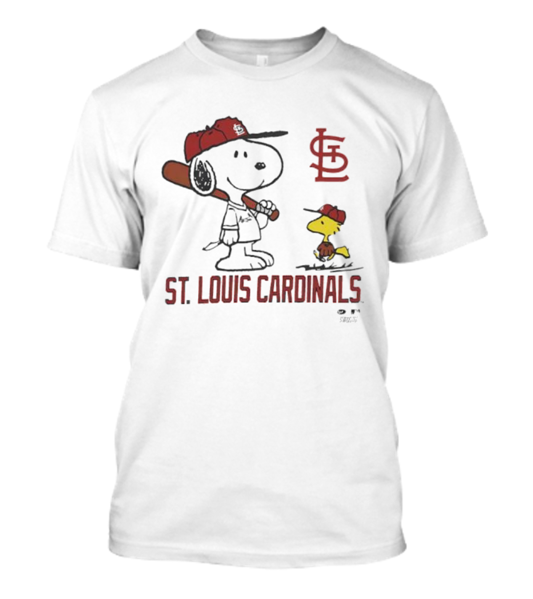 Snoopy Woodstock St. Louis Cardinals Baseball Toddler T-Shirt