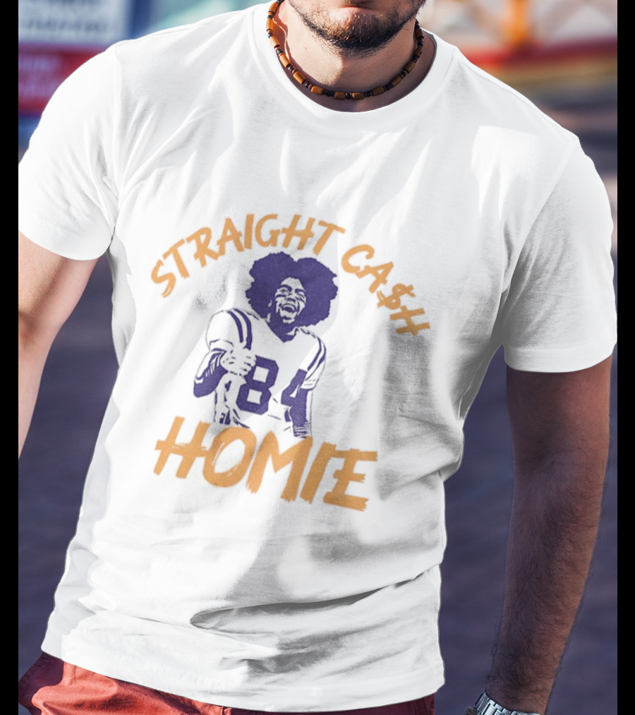 Randy Moss 84 Straight Cash Homie Minnesota Football T-Shirt