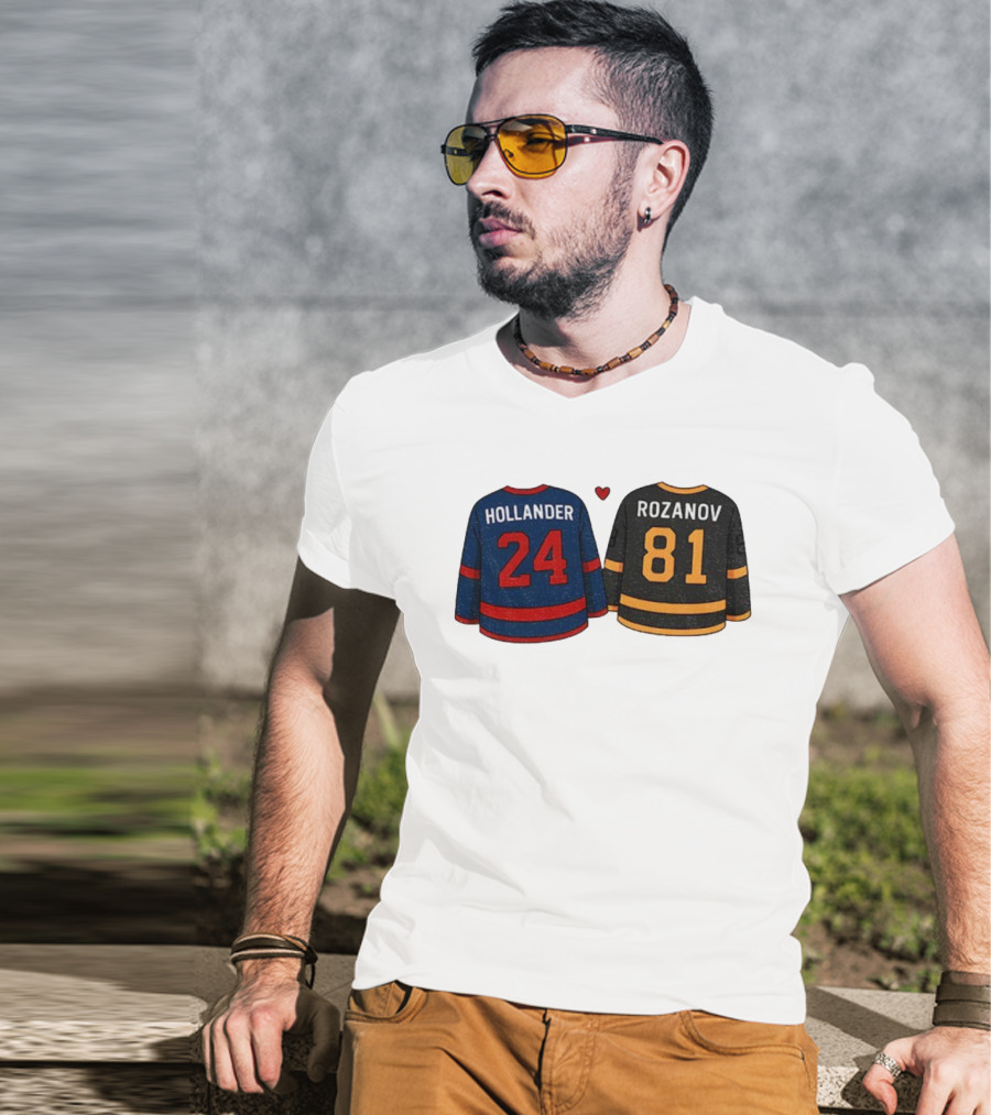Hollander 24 Rozanov 81 Heated Rivalry Hockey Lovers T-Shirt