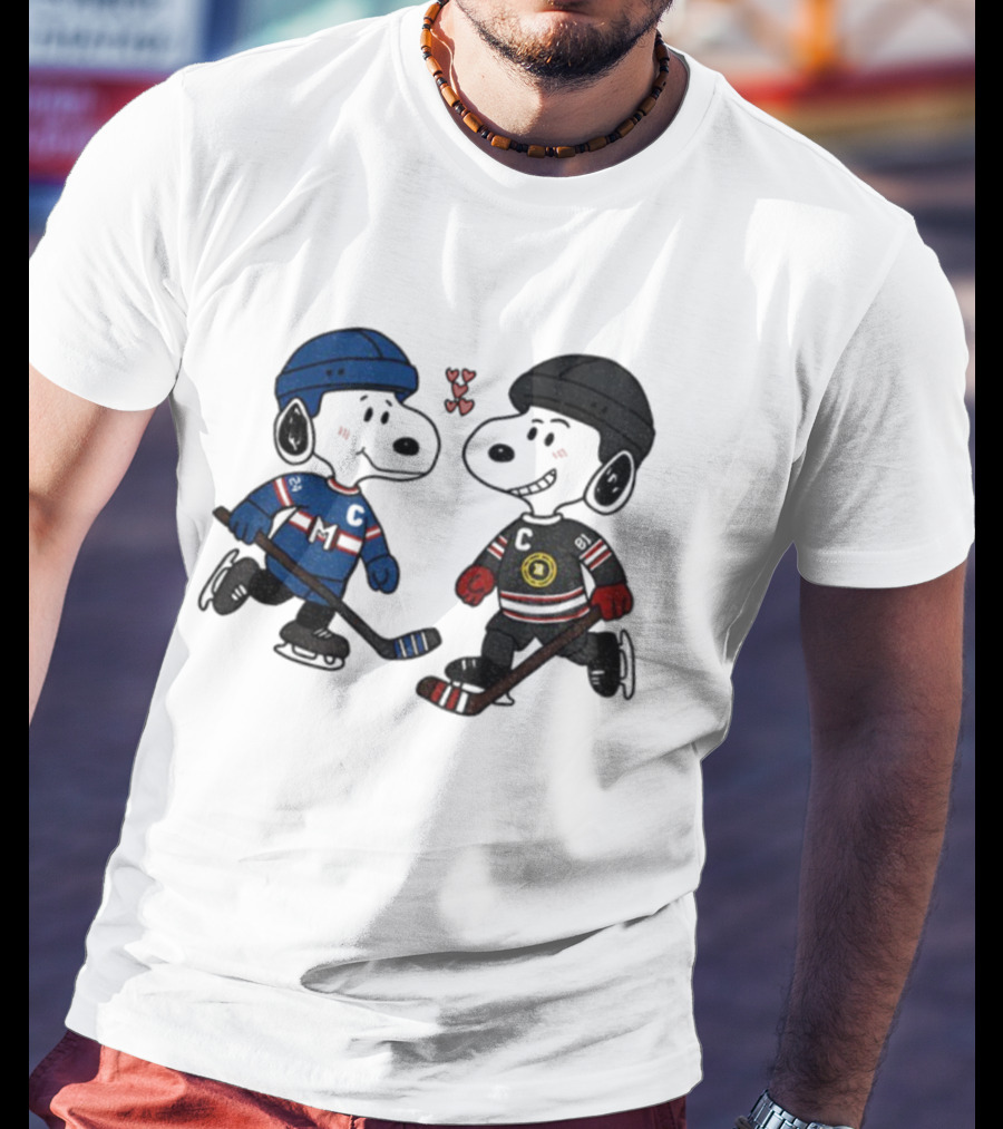 Shane Hollander Ilya Rozanov Snoopy Hockey Rivalry LGBT Hearts T-Shirt