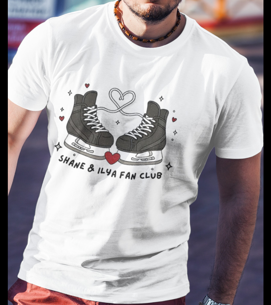 Shane Ilya Heated Rivalry Hockey Shoes Fan Club Heart T-Shirt